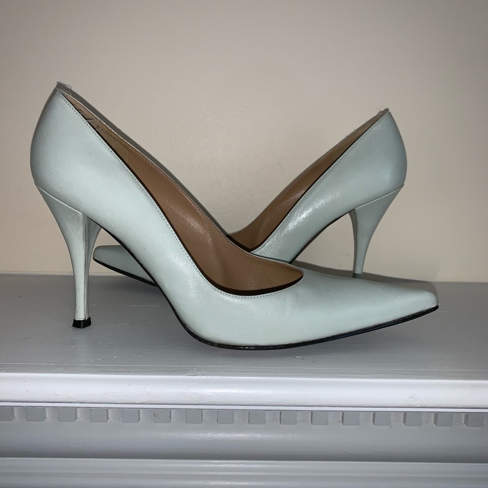 Stuart WEITZMAN Classic Heel Pump Seafoam 6.5